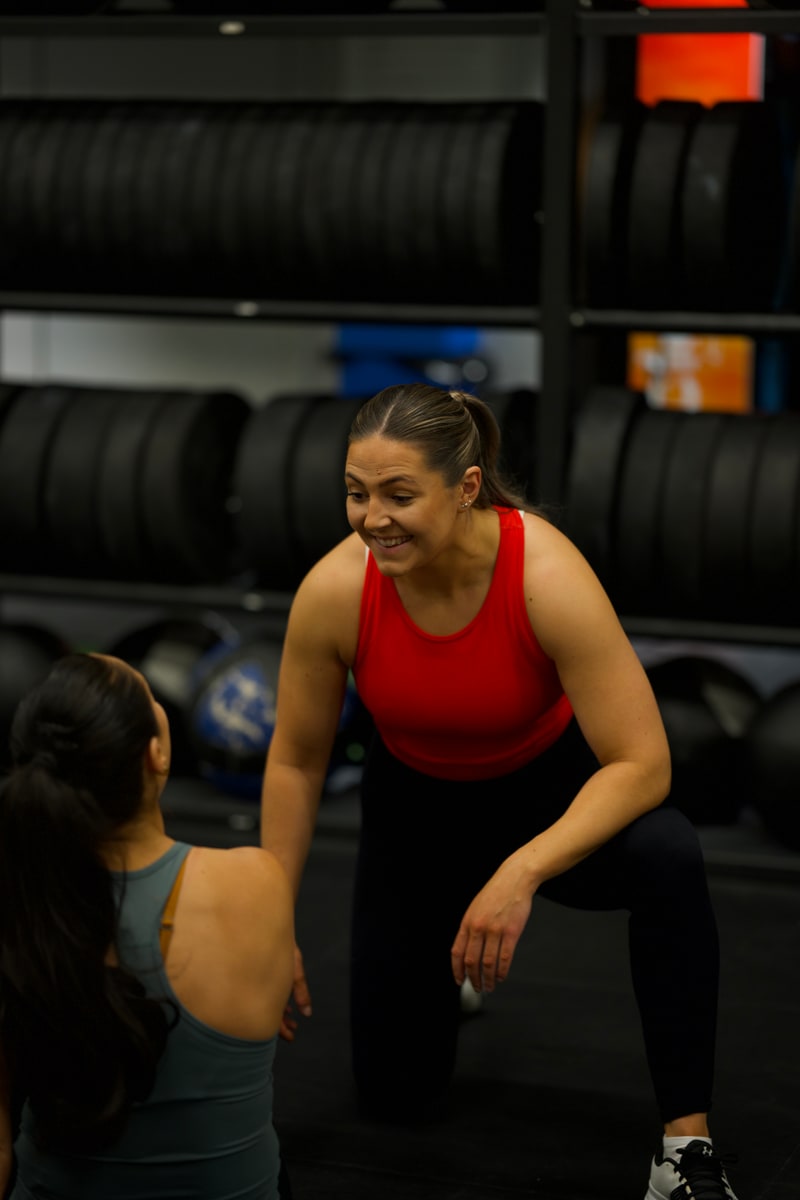 Personlig träning Midsommarkransen Moa Vikström coachar klient